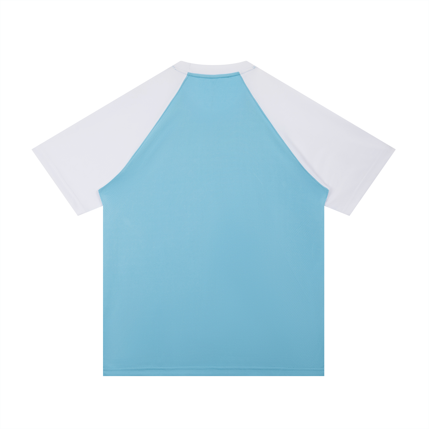 Contrast Raglan Sleeve Mesh T-Shirt