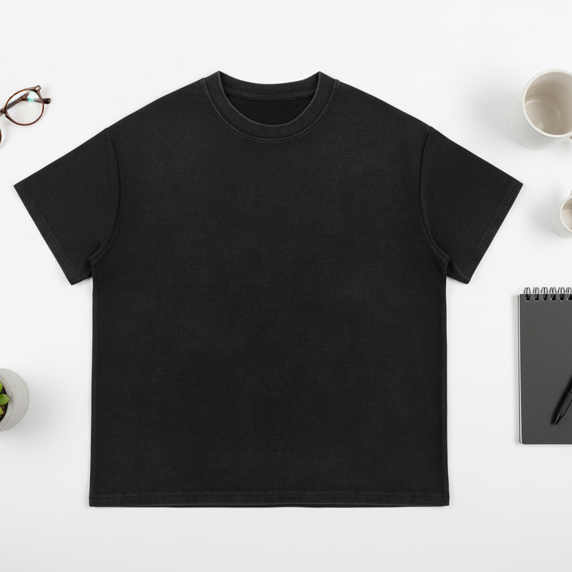 Mineral Wash Waffle Knit T-Shirt