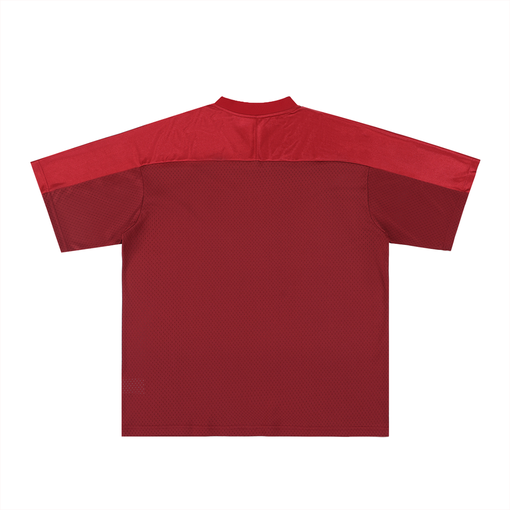 Oversized Mesh V-Neck Soccer Jersey