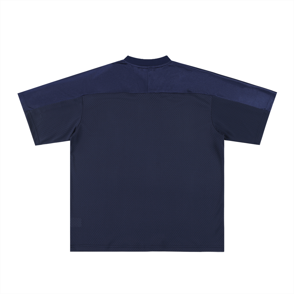 Oversized Mesh V-Neck Soccer Jersey