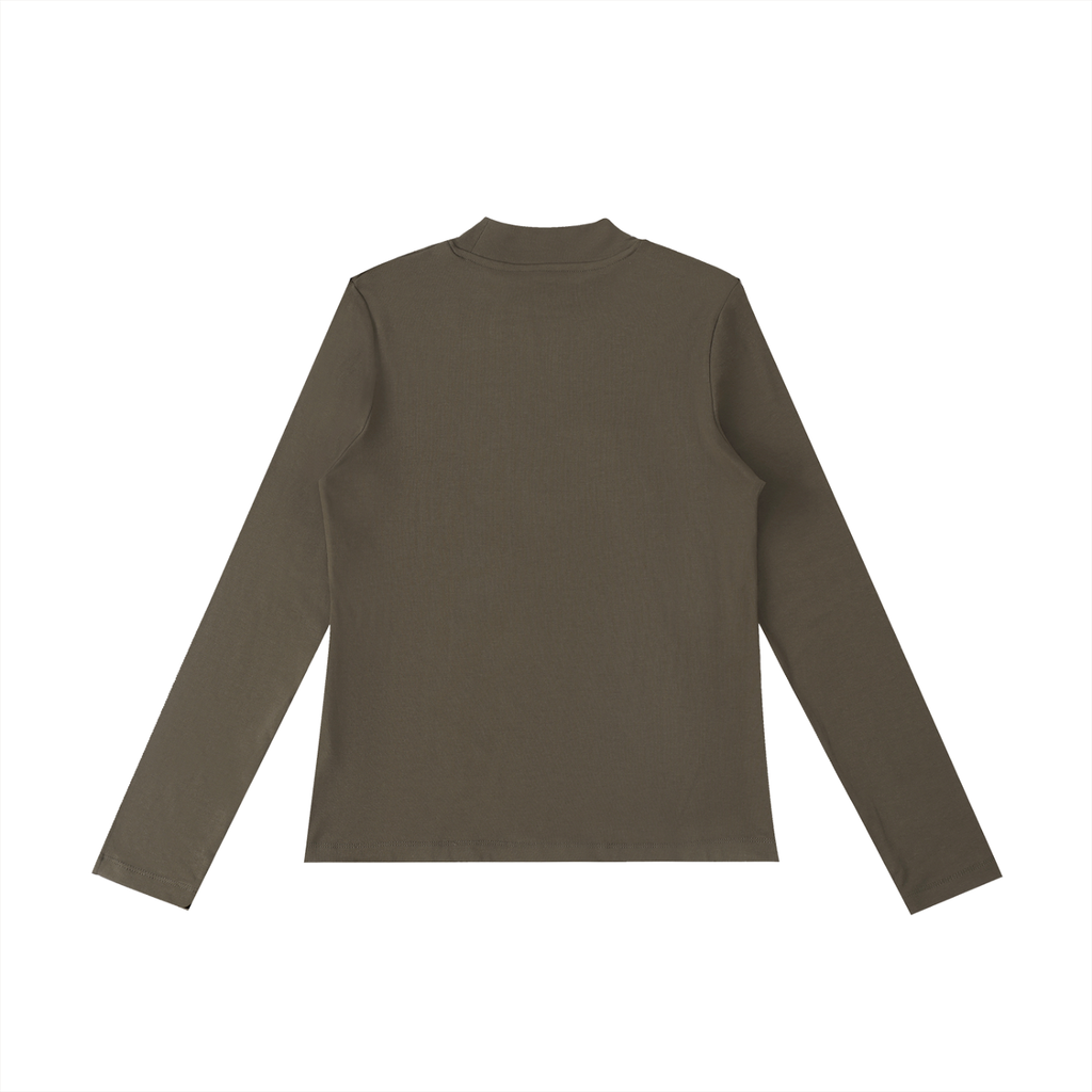 Essential Mock Neck Long Sleeve T-Shirt