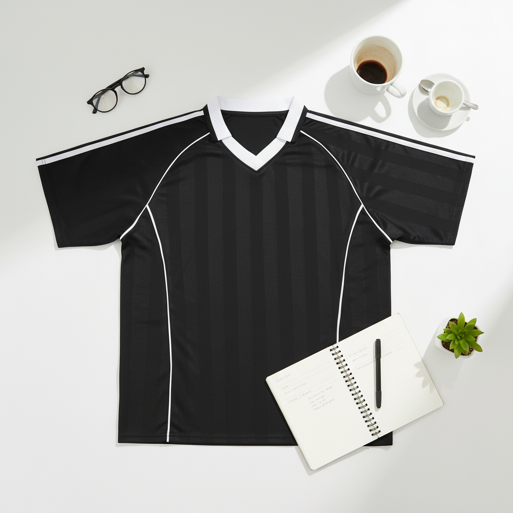 Shadow Stripe Collared Soccer Jersey