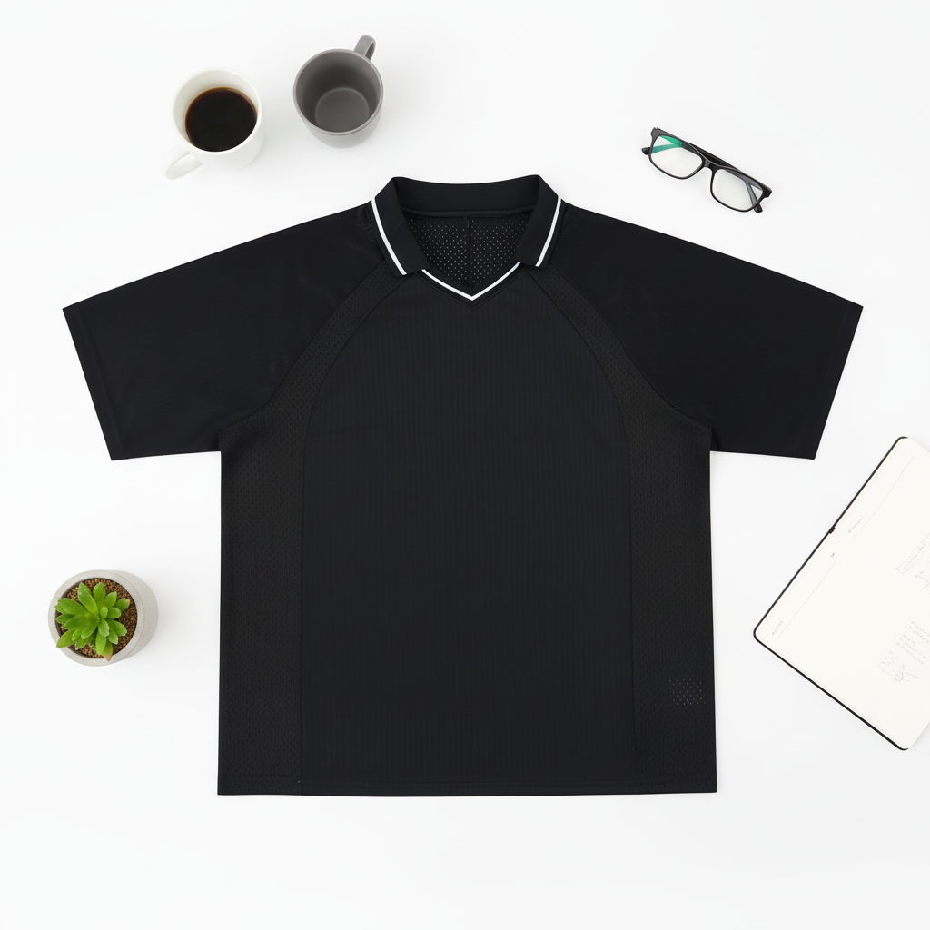 Striped V-Neck Soccer Jersey