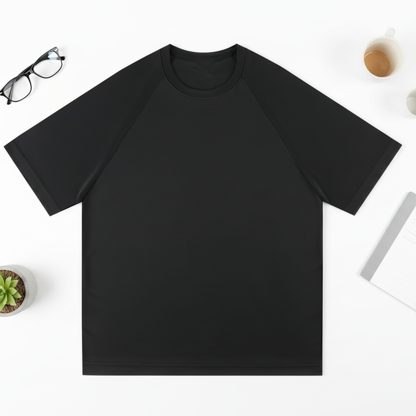 Raglan Sleeve Mesh T-Shirt