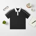 Contrast Collar Short-Sleeve Polo Shirt