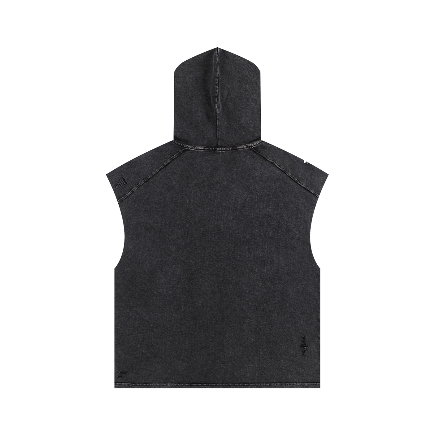 Snow Washed Boxy Hooded Tank Top