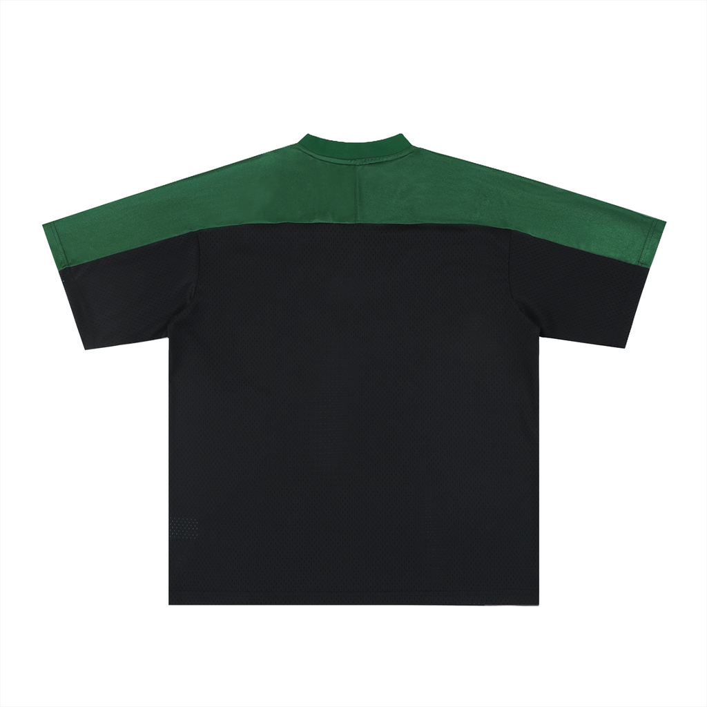 Oversized Mesh V-Neck Soccer Jersey