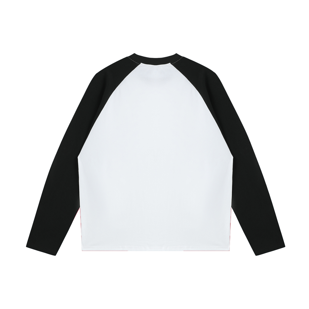 Color-Blocked Raglan Long-Sleeve T-Shirt