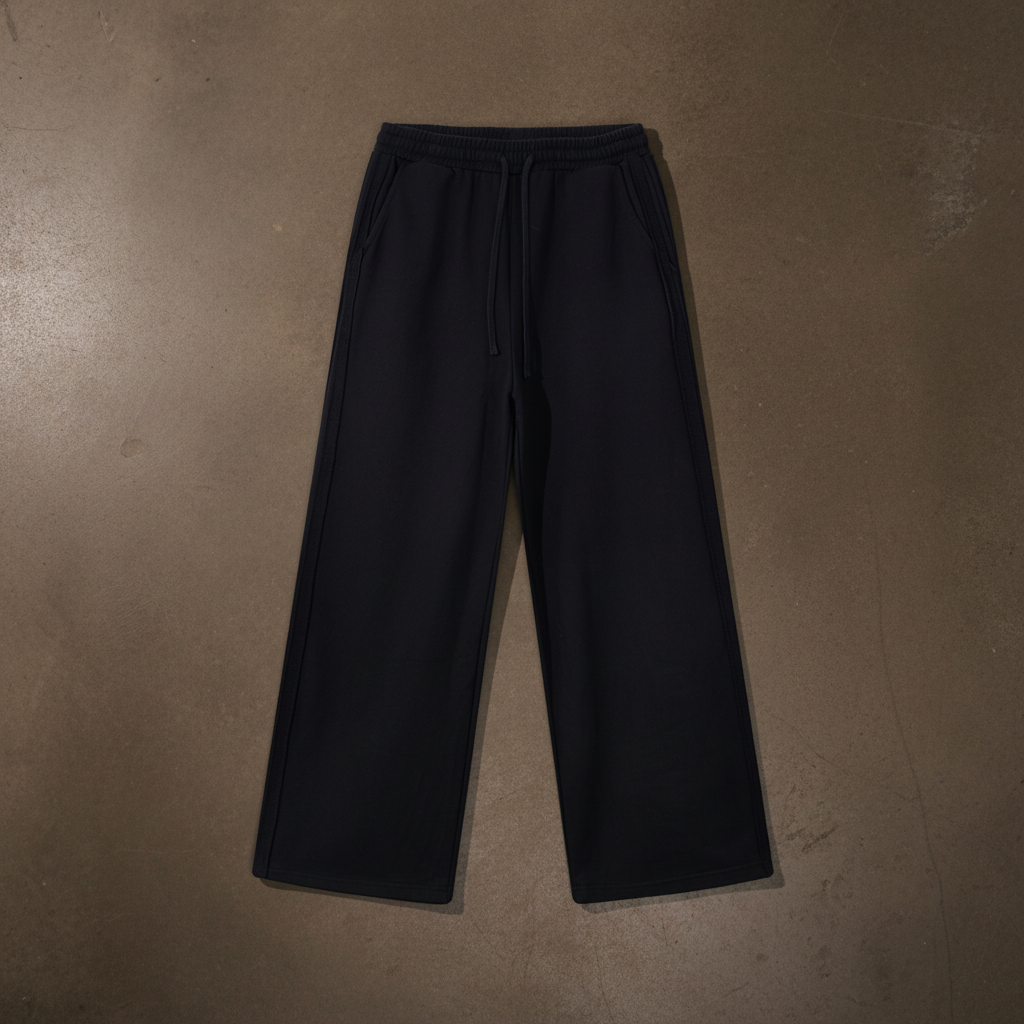 Contrast Tape Straight-Leg Sweatpants