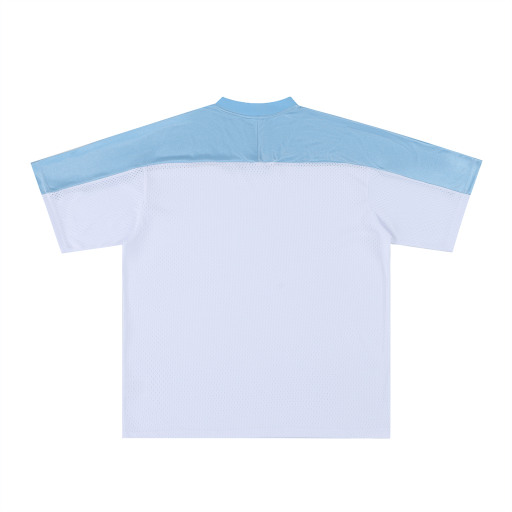 Oversized Mesh V-Neck Soccer Jersey