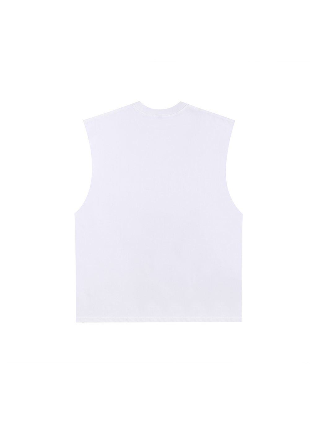Raw Edge Cotton Tank Top