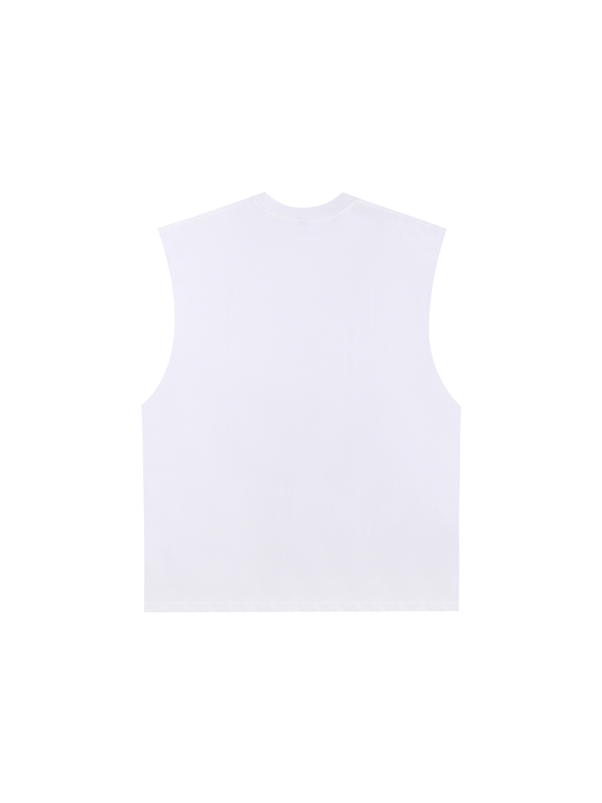 Raw Edge Cotton Tank Top