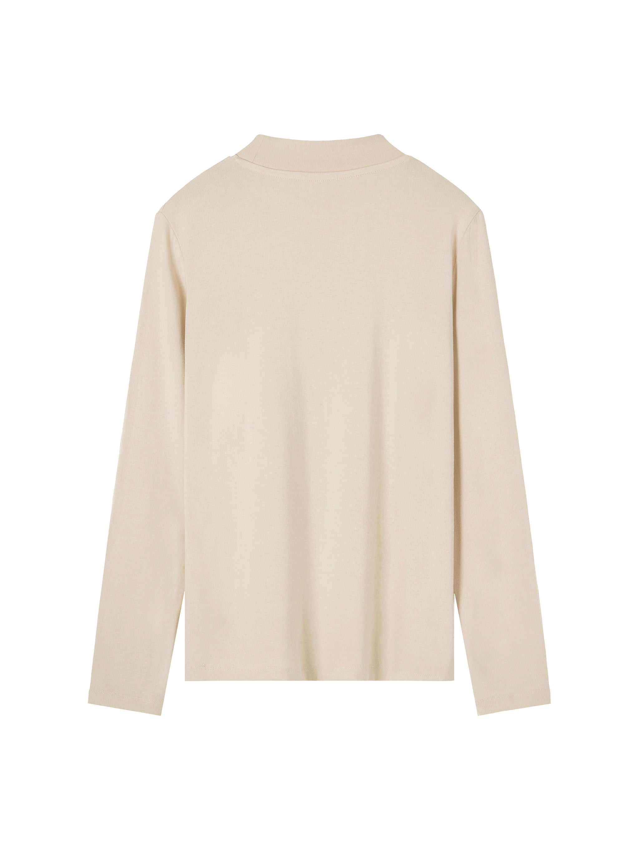 Essential Mock Neck Long Sleeve T-Shirt