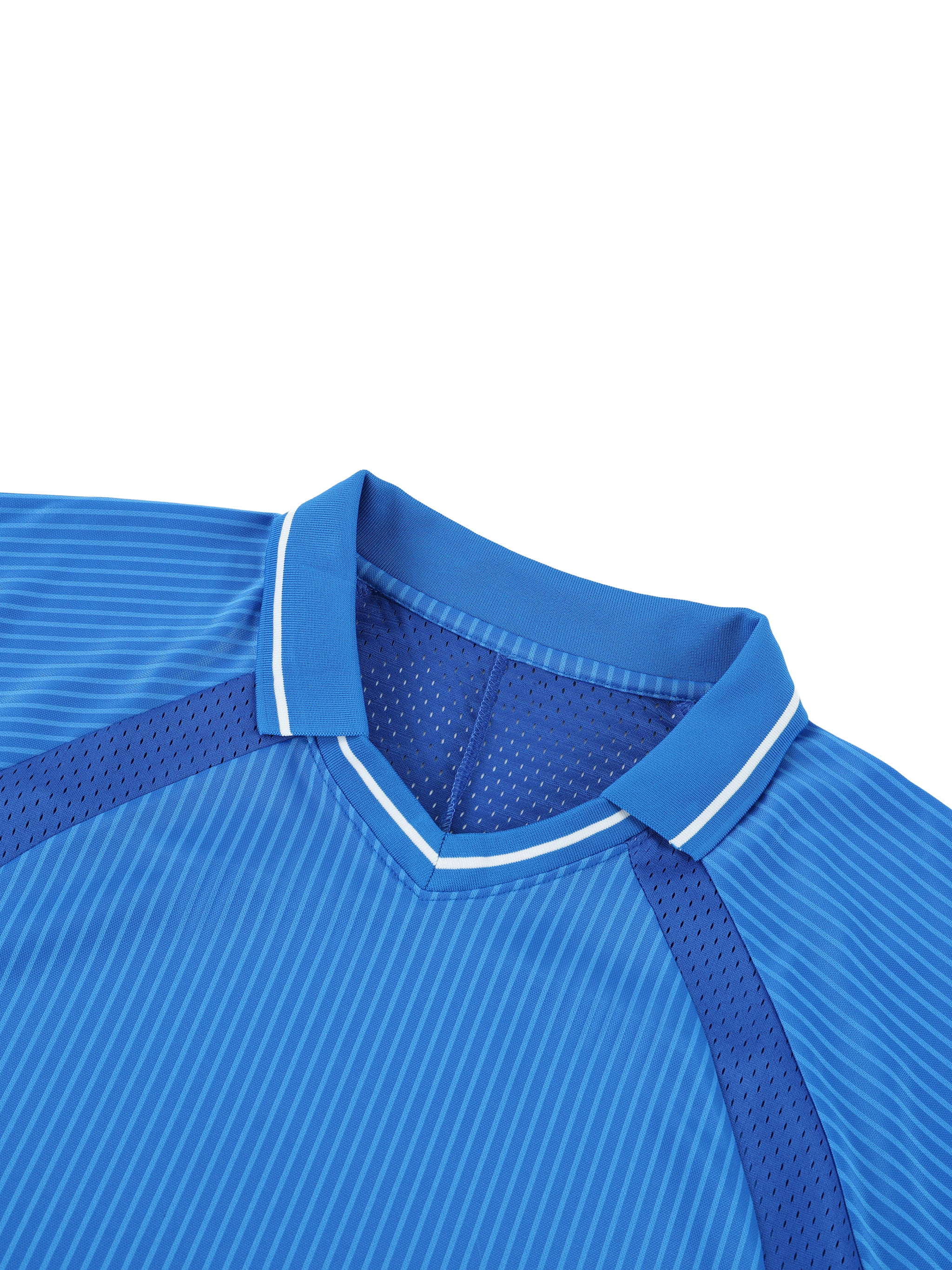 Striped V-Neck Soccer Jersey