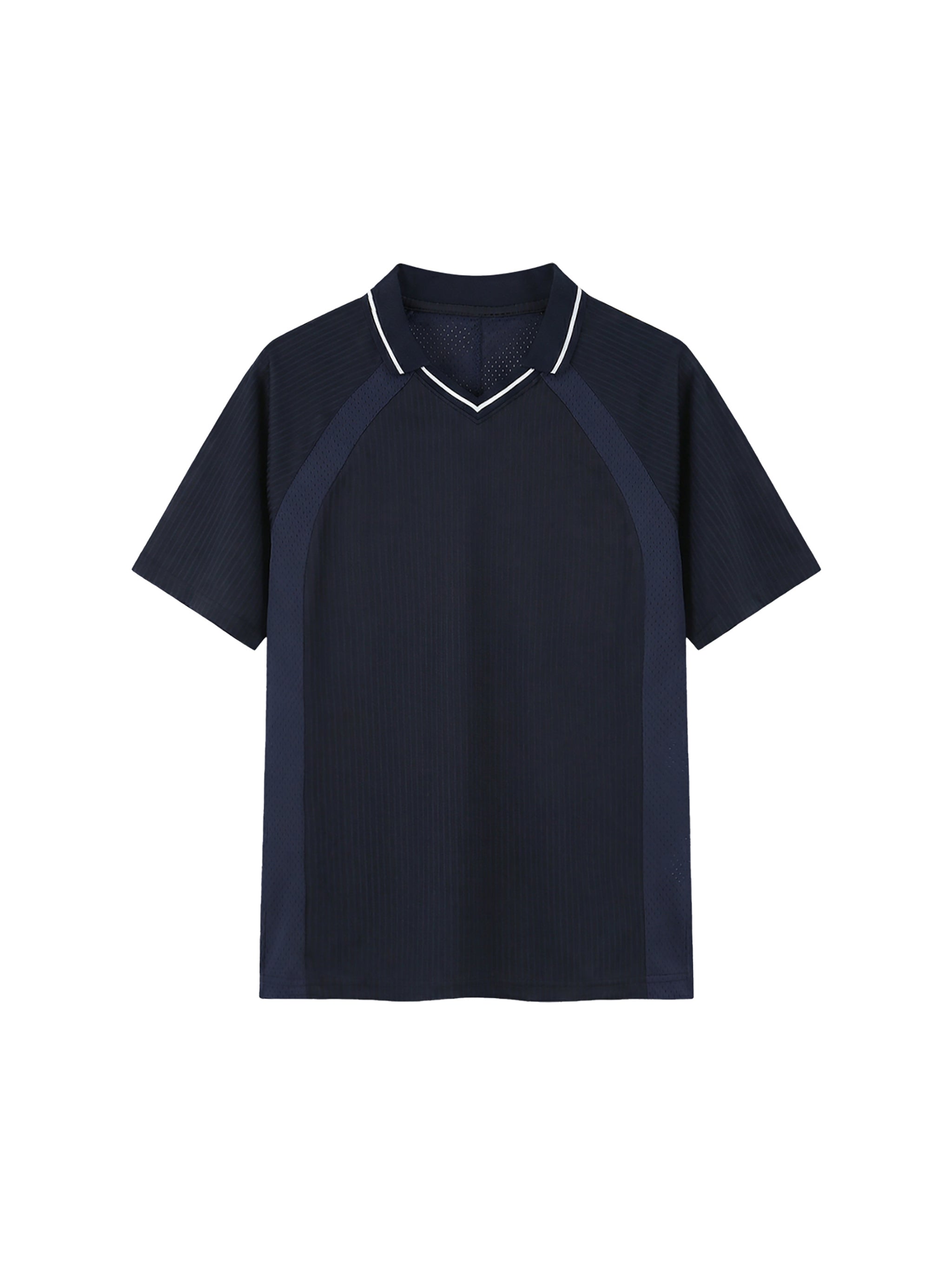 Striped V-Neck Soccer Jersey