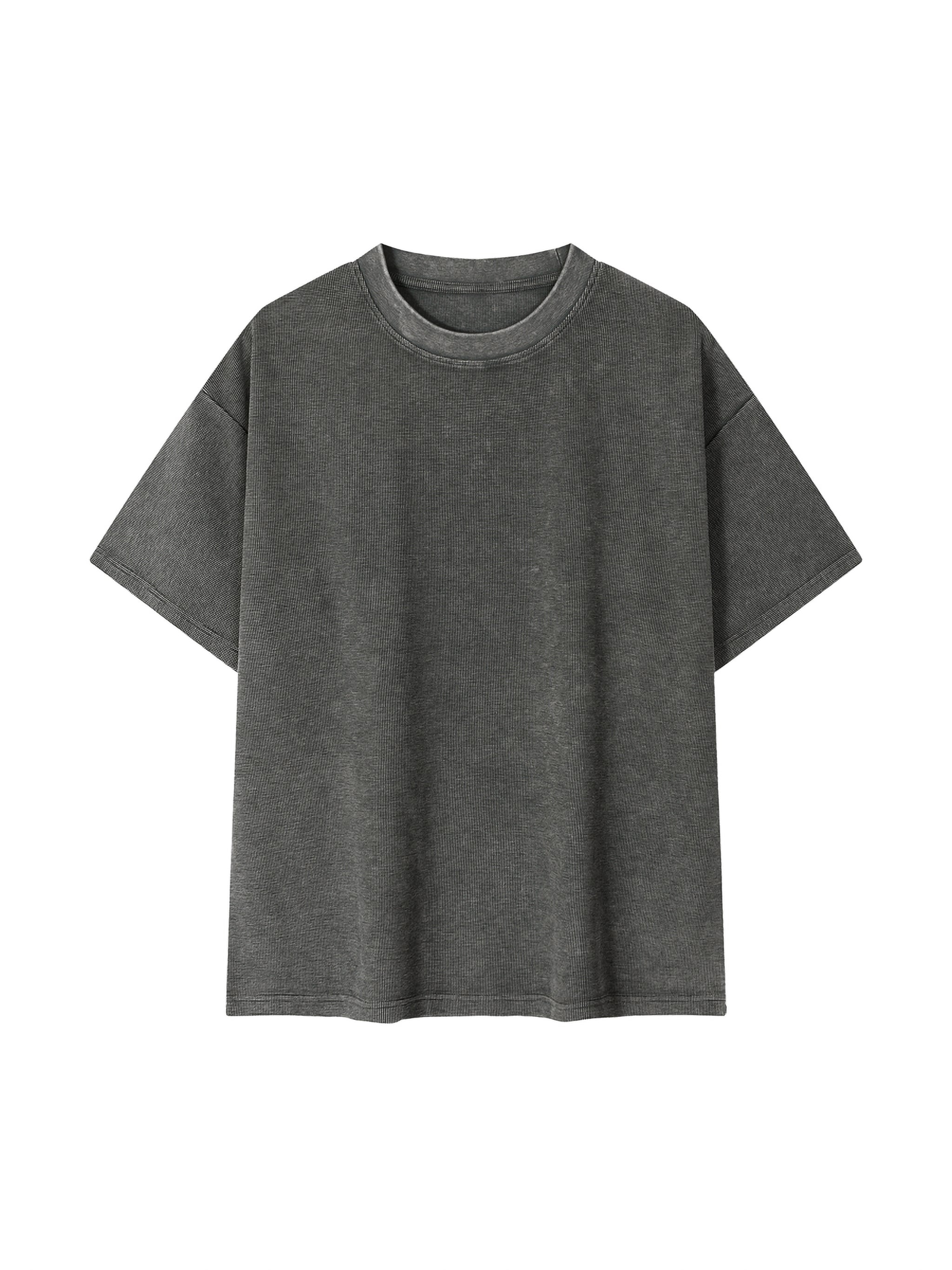 Mineral Wash Waffle Knit T-Shirt