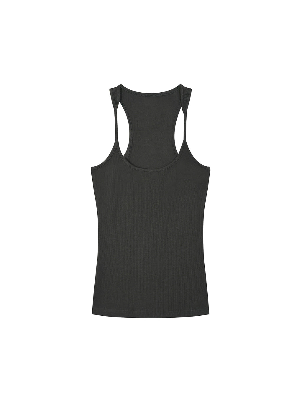 Slim Fit Ribbed Racerback Tank Top